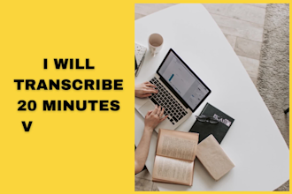 transcribe 20 minutes video file