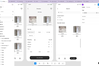 design modern mobile app UI UX in figma for ios and android