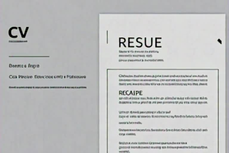 design a professional resume or CV in canva or ms word