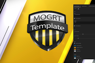 help you make premier pro mogrt template