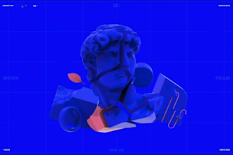 create interactive gsap and threejs website with 3d animation