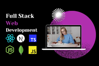 create web application using react js next js and typescript