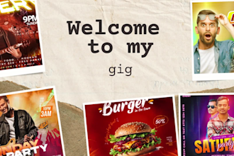 design professional event, food or church flyers fast