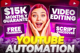 build and grow youtube automation channel and create automated cash cow videos