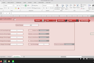 build custom excel spread sheet using macro and vba