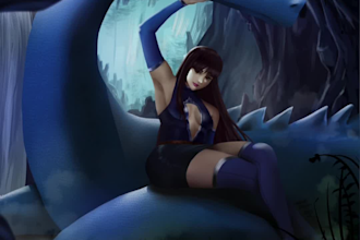 draw digital art and other illustrations you want me to draw