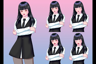 create pngtuber character for your streams with this style