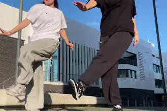 create a tik tok dance video, group dance, choreography, hiphop, afro dancing