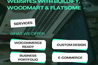 create websites with licensed themeforest themes buildify, woodmart, flatsome