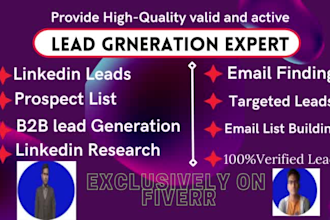 provide b2b lead generation for any company
