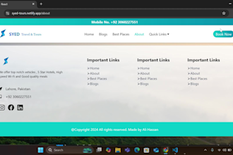 create a travel and tours website