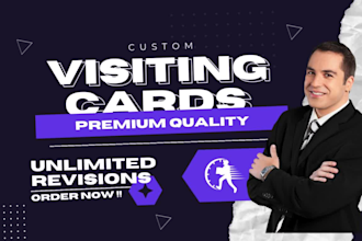 design trendy visiting cards, letterhead, stationary items