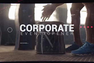 create a cinematic glitch trailer high impact