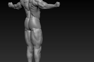 create a 3d character and modeling