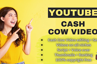create viral cash cow videos for youtube channel