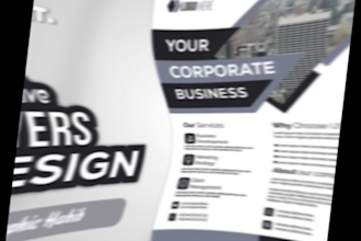 design your professional flyer or leaflet for the best quality
