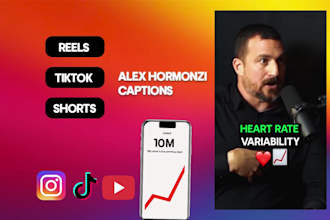 edit tiktok,reels youtube shorts with scroll stopping captions