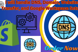 handle dns, domain, website transfer, and google workspace setup