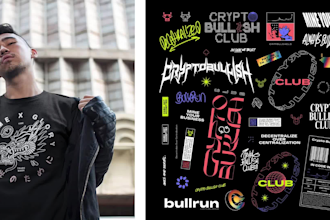 design a branding sheet full of graphics for your brand