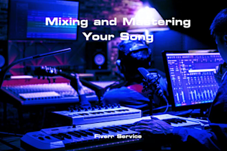 pitch correction , mixing and mastering your song