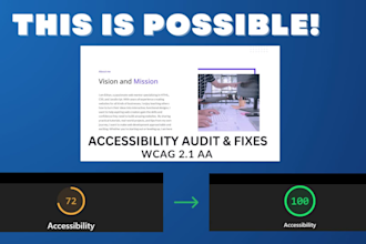audit and fix elementor wordpress websites for wcag compliance