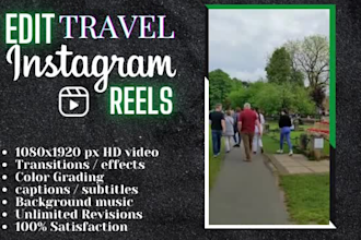 edit your travel instagram reels