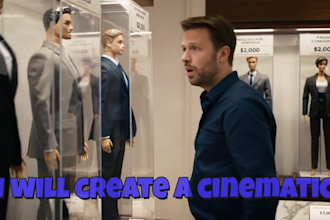 create a cinematic promotional video marketing teaser, presentation or trailer