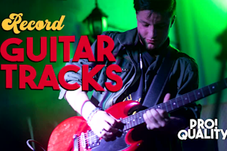 record professional electric guitars to your song, cubase
