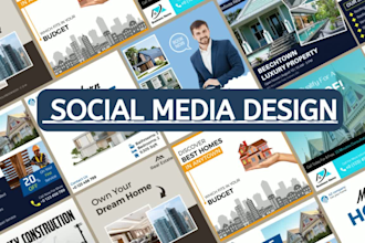 design unique flyer, poster, door hanger, postcard for real estate