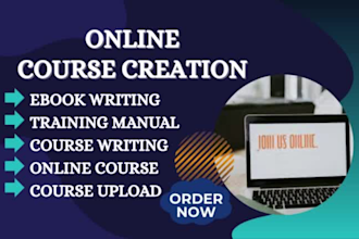 write online course content for any subject