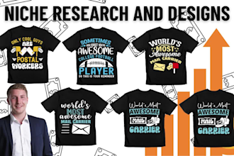niche research design merch for amazon on demand spreadshirt print on demand