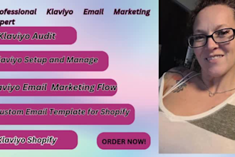 audit, setup, manage ecommerce email marketing flows in klaviyo, shopify store