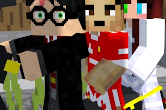 make a funny minecraft short animation for youtube shorts