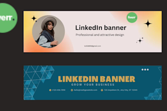 design professional linkedin banner