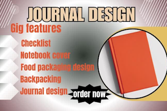 design checklist notebook cover food packaging backpacking journal