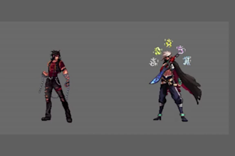 draw 2d pixel game art character 2d pixel art animation retro pixel art sprite