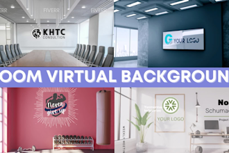 design fully customized zoom virtual background