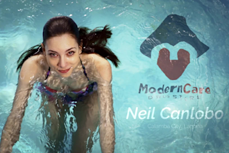 put your name or logo on pool girl dives out video ads