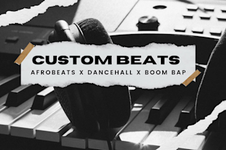 produce your custom afrobeat, dancehall, and boom bap beats