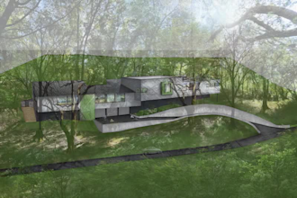 do awesome photoshop architecture elevation render