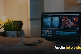 convert text blog article audio to video