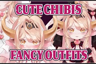 draw and rig  live2d vtuber model, anime, live2d for stream