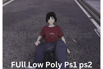 do retro 3d music video animation in psx n64 ps1 style retrovisualizer low poly