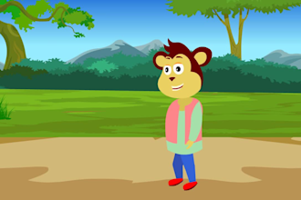 do 2d cartoon animation for kids rhymes and learning videos
