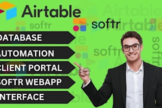 build  airtable and softr web apps with smart automation