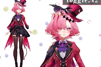 live2d vtuber model,animaze,vtuber rig,pngtuber,vroid,stream,kawaii,vtuber debut