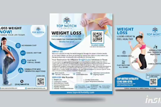 design a professional flyer, children flyer, business card