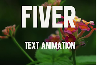 do create kinetic typography video with motion graphics and text animation