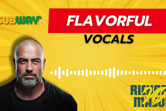 create an impactful deep and warm male voiceover to elevate your project