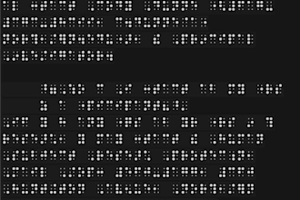 transcribe documents into braille for accessibility